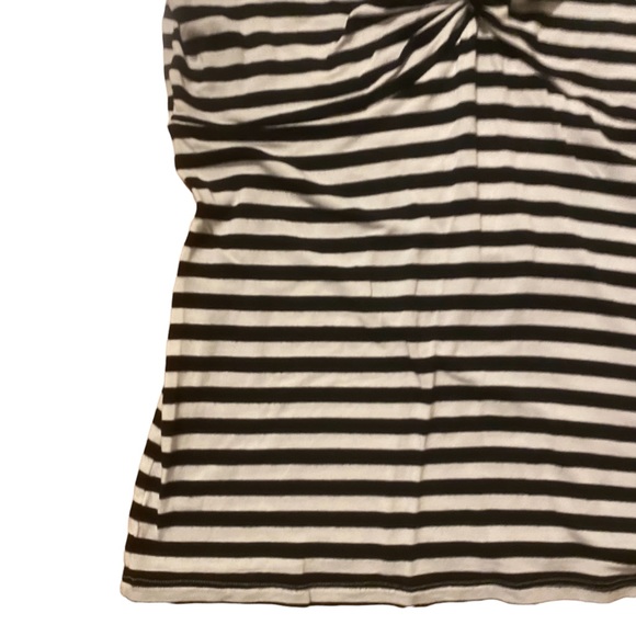 WHBM striped twist front blouse top size medium - Picture 3 of 4